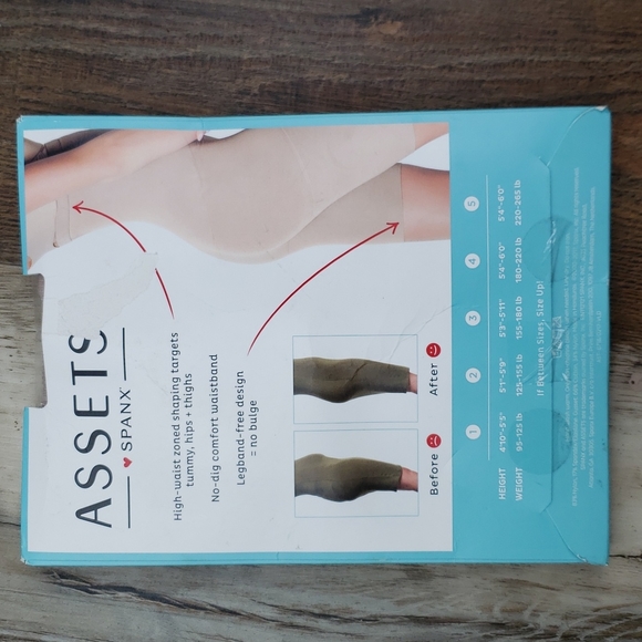 NWT Spanx High Waist Shaping Short Nude Sz 5 - Picture 2 of 2